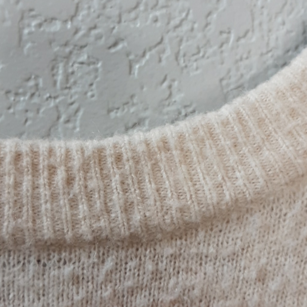 Madewell Wool Crofton Sweater in Heather Seasame - Picture 5 of 8